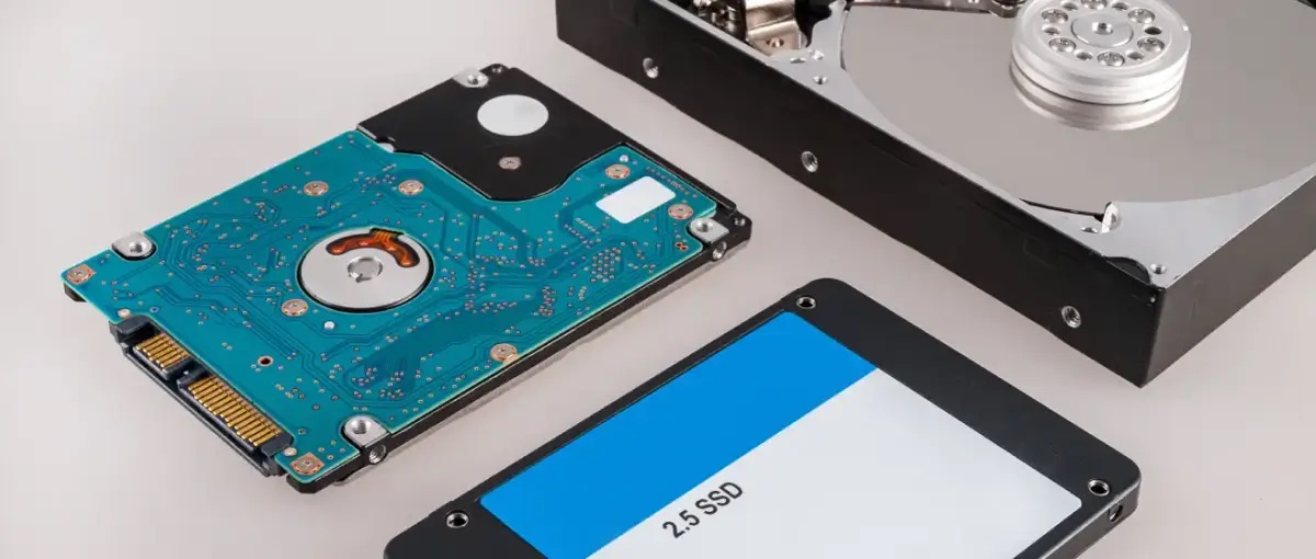 Hard drives ready for mail-in data recovery