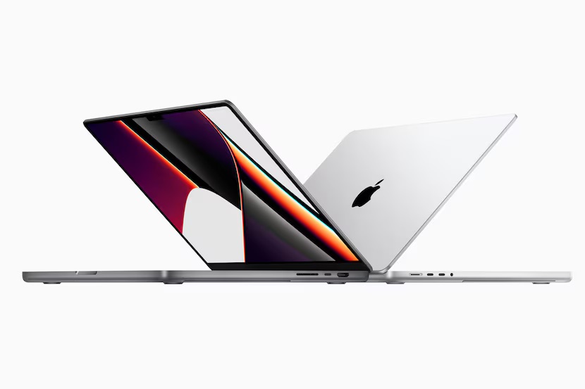 An open MacBook Pro on a clean surface